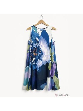 Just Taylor Women’s Chiffon Floral Abstract Dress 8 Used